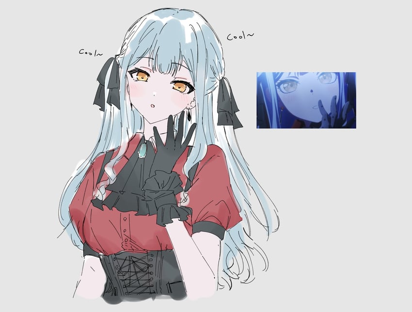 togawa sakiko and oblivionis (bang dream! and 1 more) drawn by gugufinn306