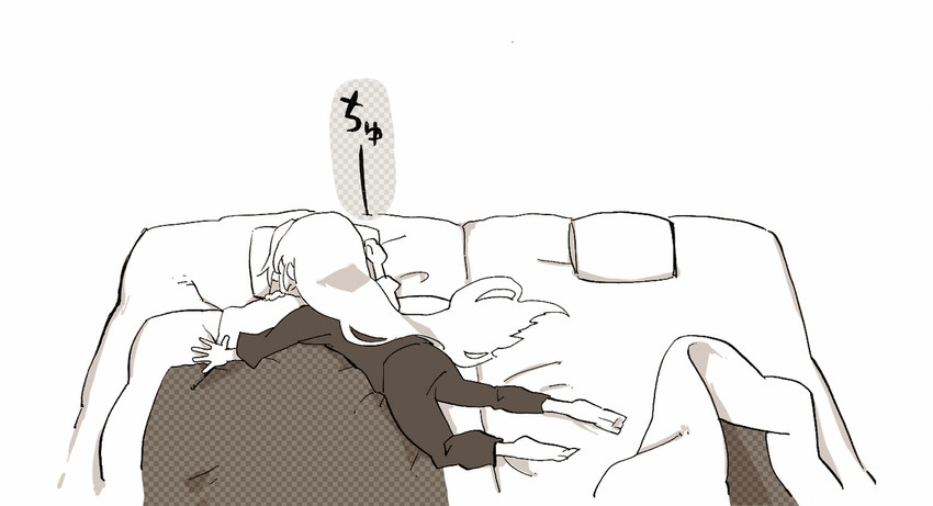 fujiwara no mokou and kamishirasawa keine (touhou) drawn by shinoasa