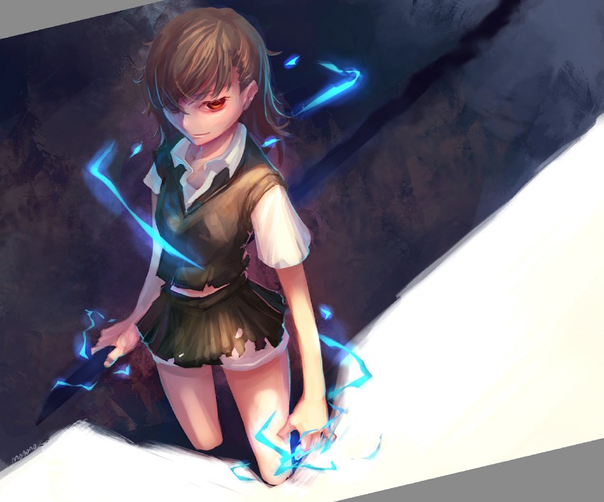 misaka mikoto (toaru majutsu no index and 1 more) drawn by monono