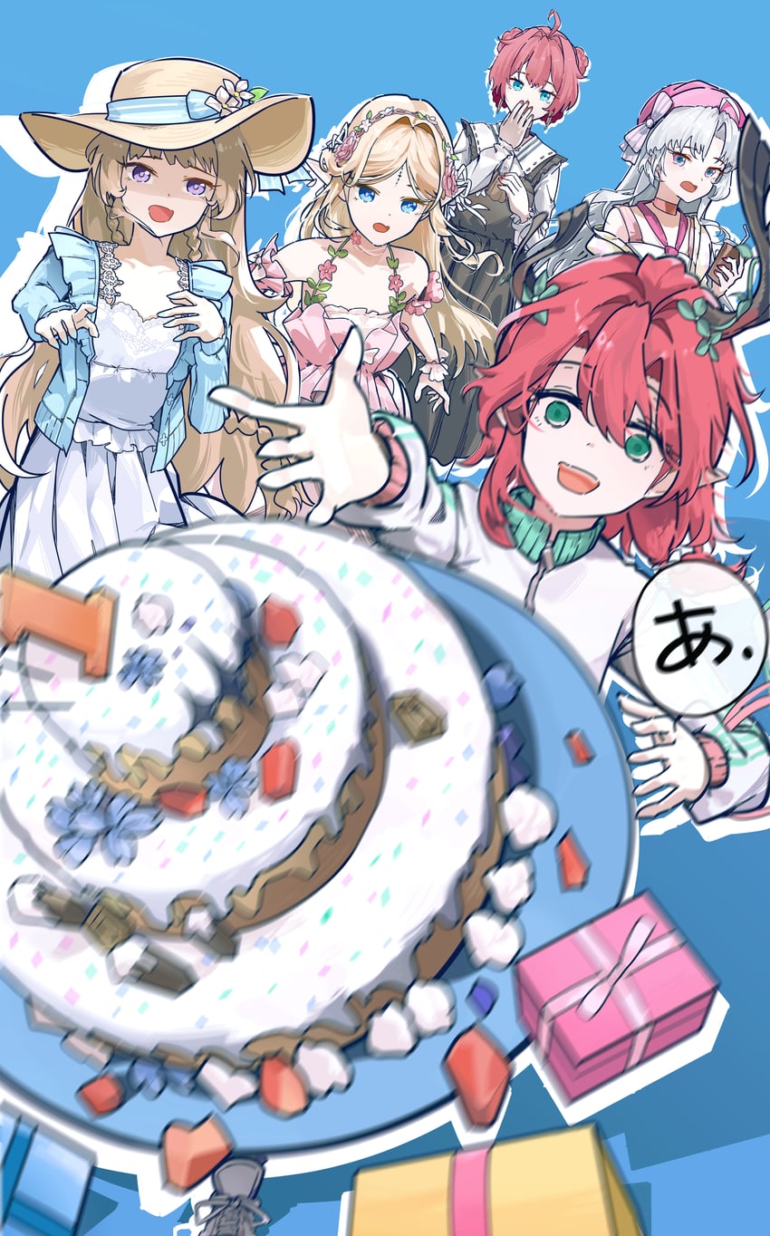 phoebe, carlotta, cartethyia, danjin, and ciaccona (wuthering waves) drawn by ryeon_(naturesan)