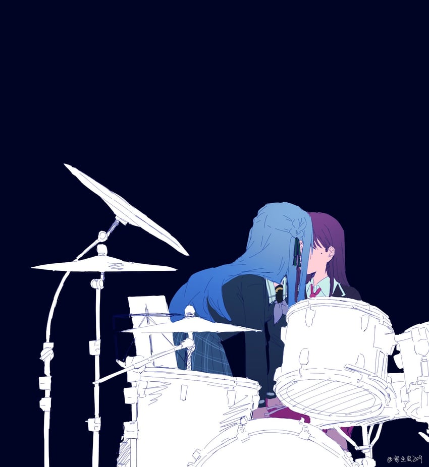 togawa sakiko and shiina taki (bang dream! and 1 more) drawn by birthday1730225