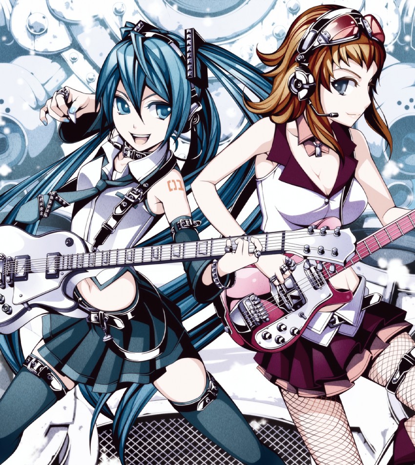 hatsune miku and gumi (vocaloid) drawn by torigoe_takumi