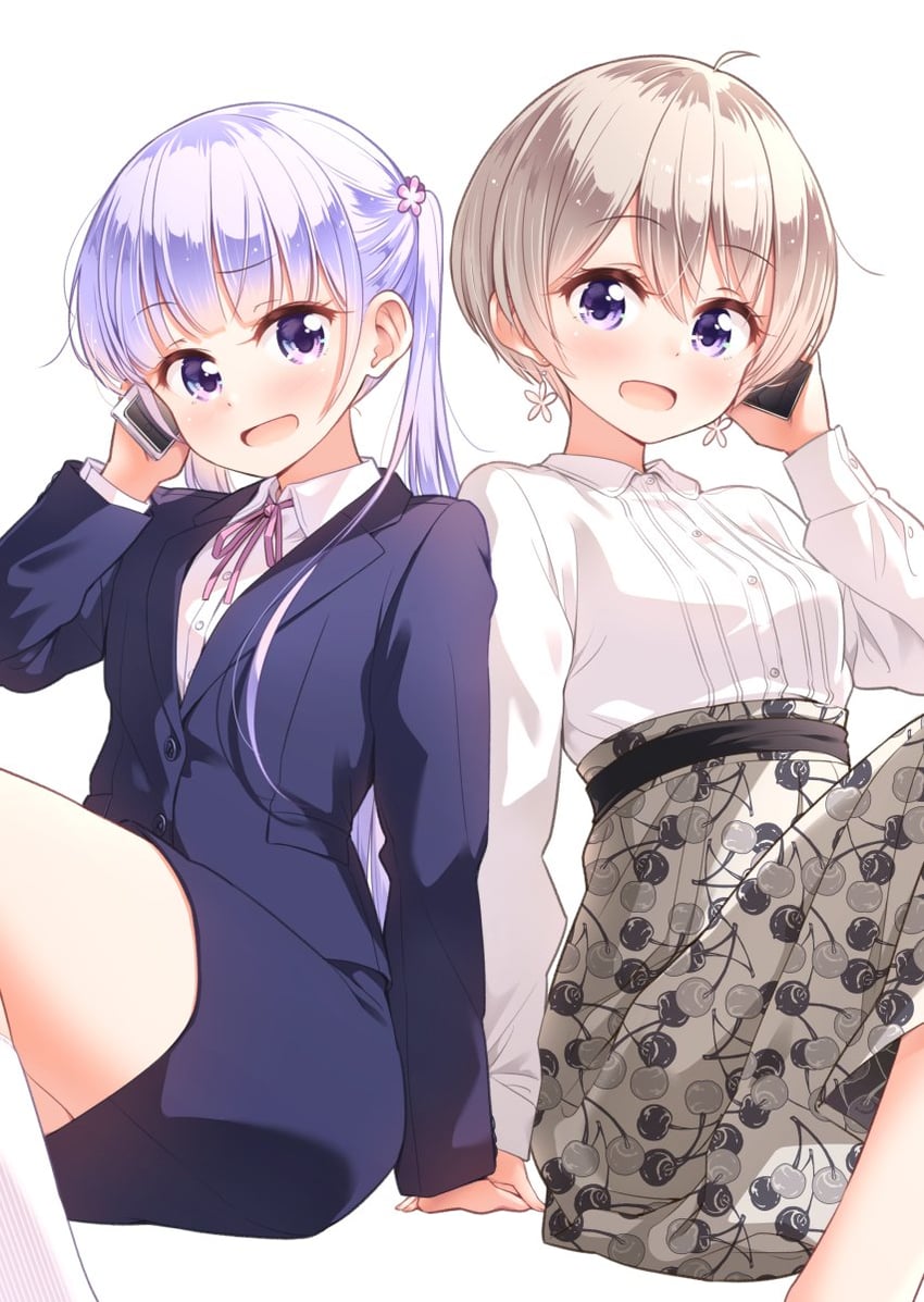 suzukaze aoba and hoshikawa hotaru (new game!) drawn by tokunou_shoutarou