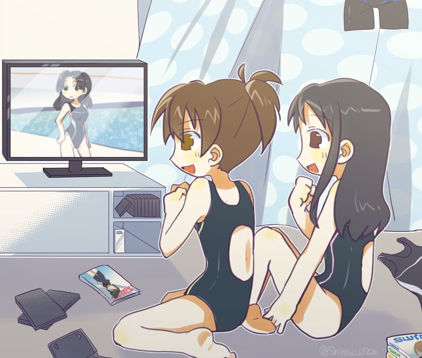 yanase chizuru and manabe miku (original and 2 more) drawn by nm_shirasu