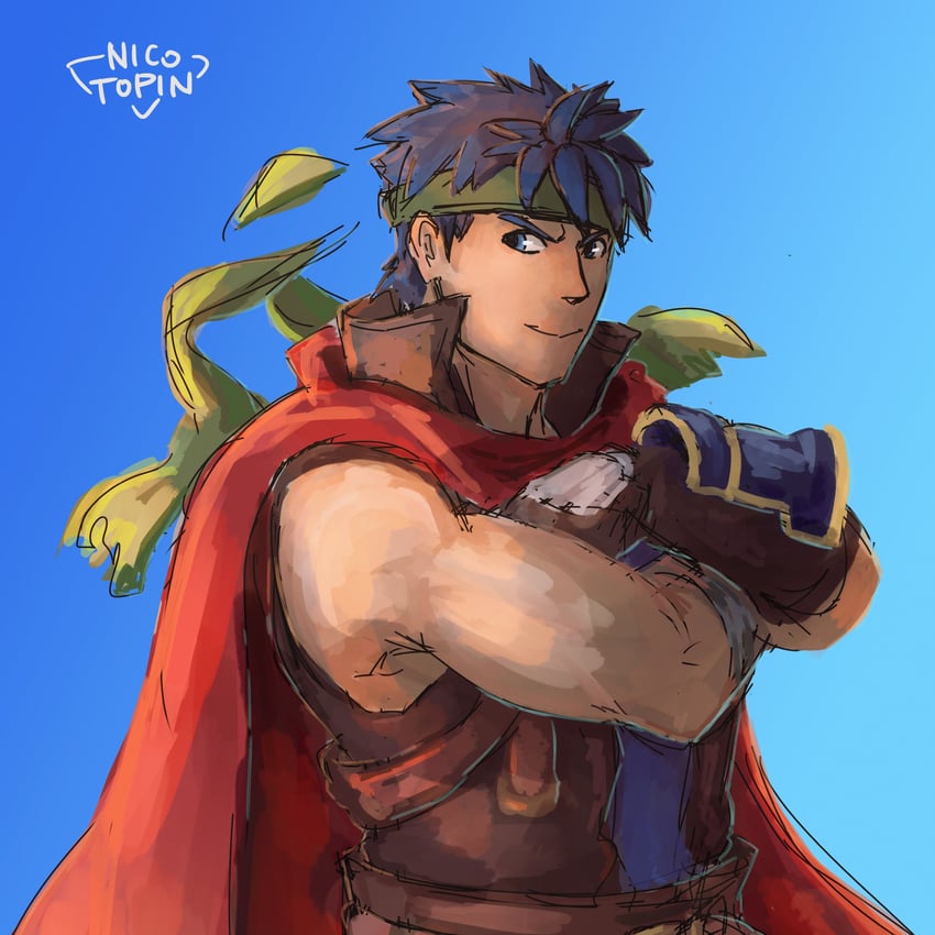 ike (fire emblem and 2 more) drawn by nicotopin