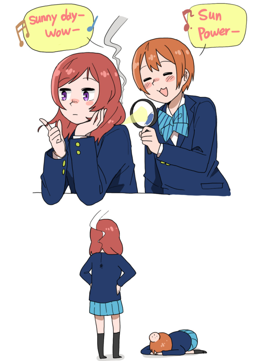 nishikino maki and hoshizora rin (love live! and 1 more) drawn by anyan_(jooho)