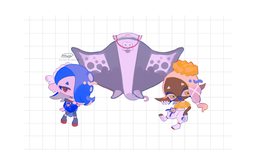 shiver, frye, and big man (splatoon and 1 more) drawn by htn_nm