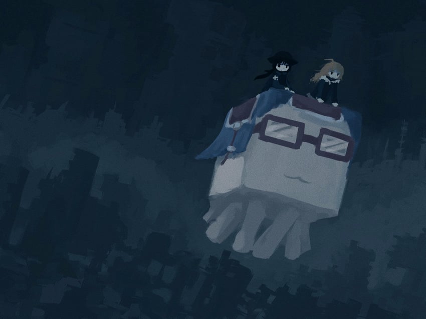 chito, yuuri, ghast, and happy ghast (minecraft and 2 more) drawn by kayawva