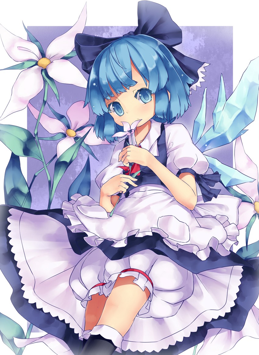 cirno (touhou) drawn by mikan_(bananoha)