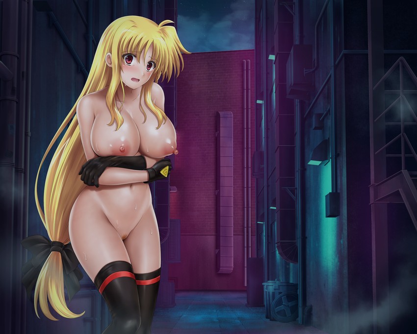 fate testarossa and bardiche (lyrical nanoha and 1 more) drawn by cyclone_(reizei)