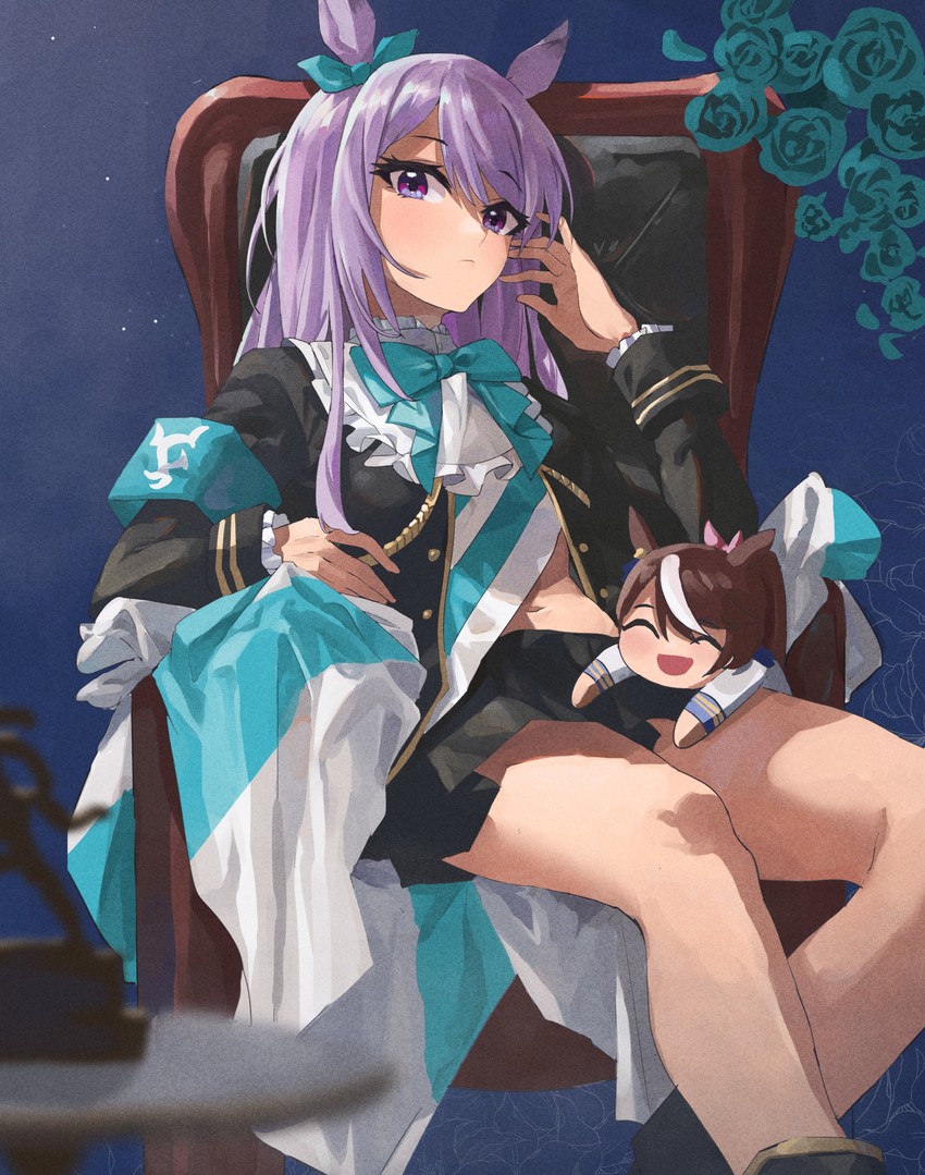 mejiro mcqueen and tokai teio (umamusume) drawn by feipin_zhanshi