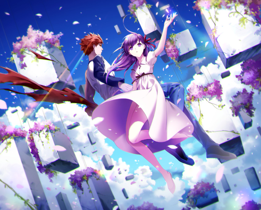 emiya shirou and matou sakura (fate and 2 more) drawn by wingtemple