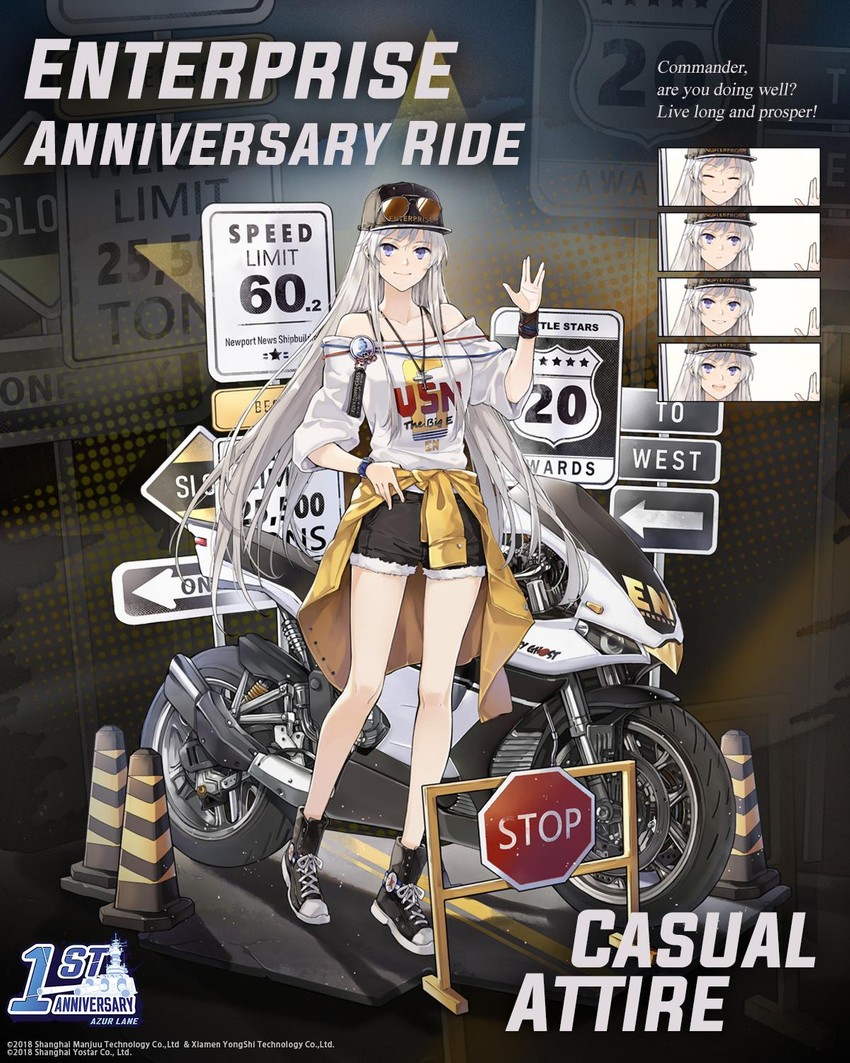 enterprise (azur lane and 1 more) drawn by hao_(patinnko)