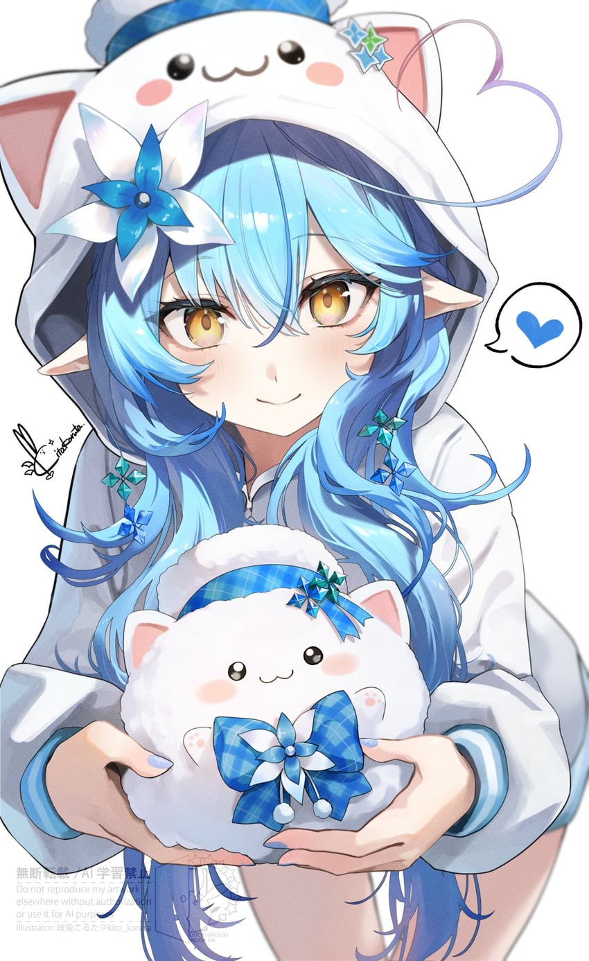 yukihana lamy and yukimin (hololive) drawn by kito_koruta