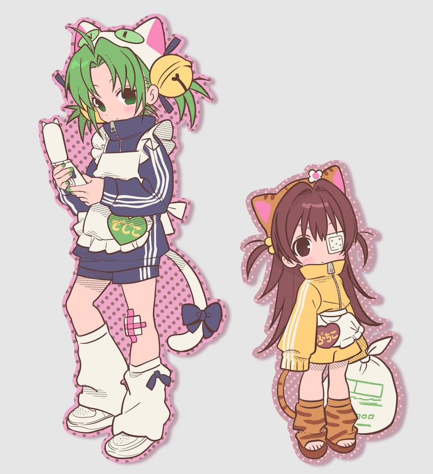 dejiko and puchiko (di gi charat) drawn by betti_(xx_betti)