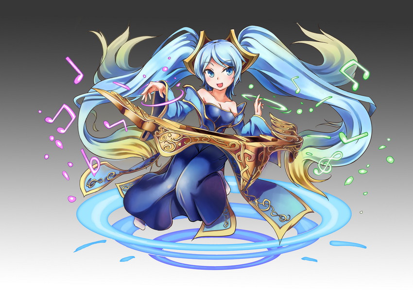 sona (league of legends and 1 more) drawn by tama_yu