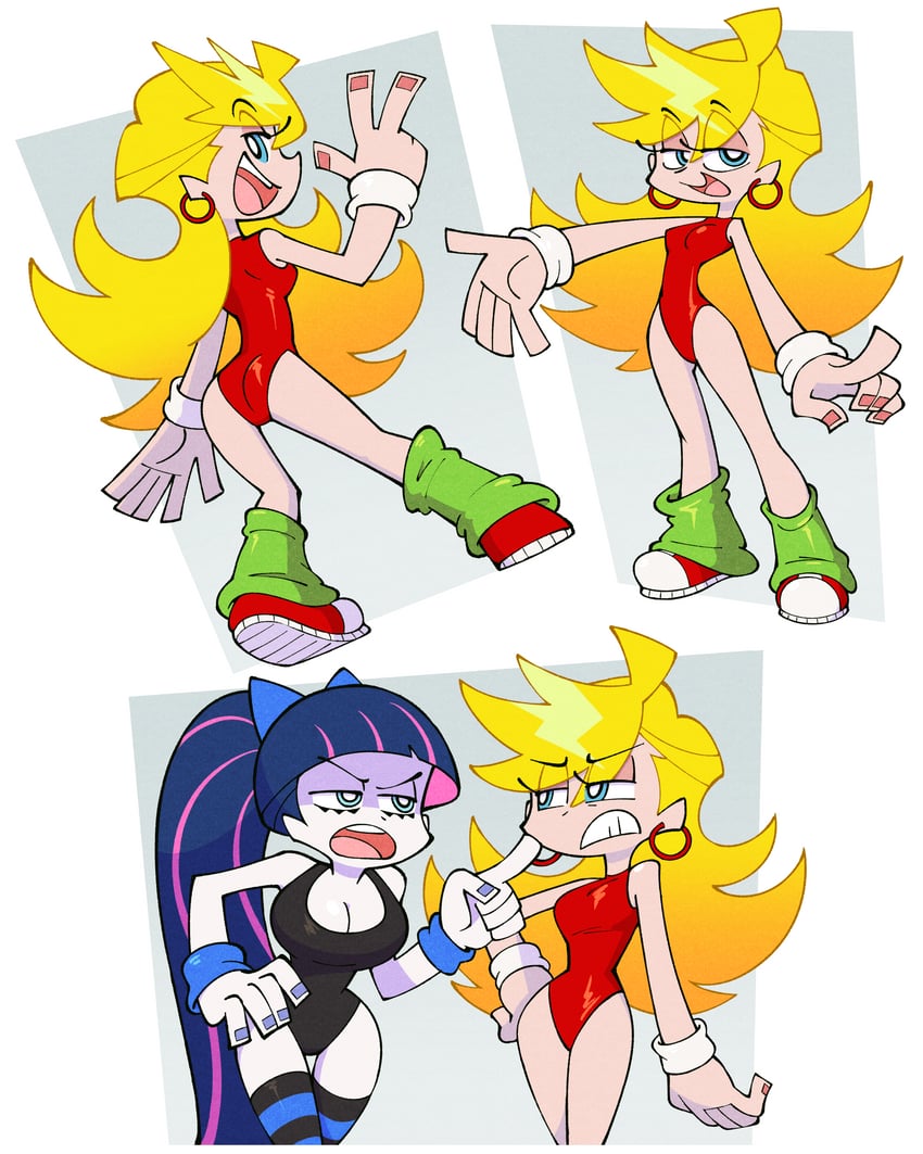 stocking and panty (panty & stocking with garterbelt) drawn by shenanimation