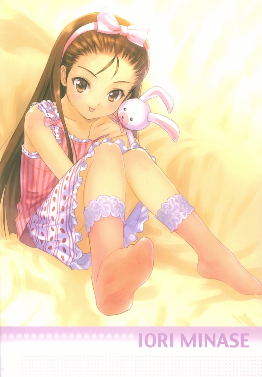 minase iori and usa-chan (idolmaster) drawn by goto_p