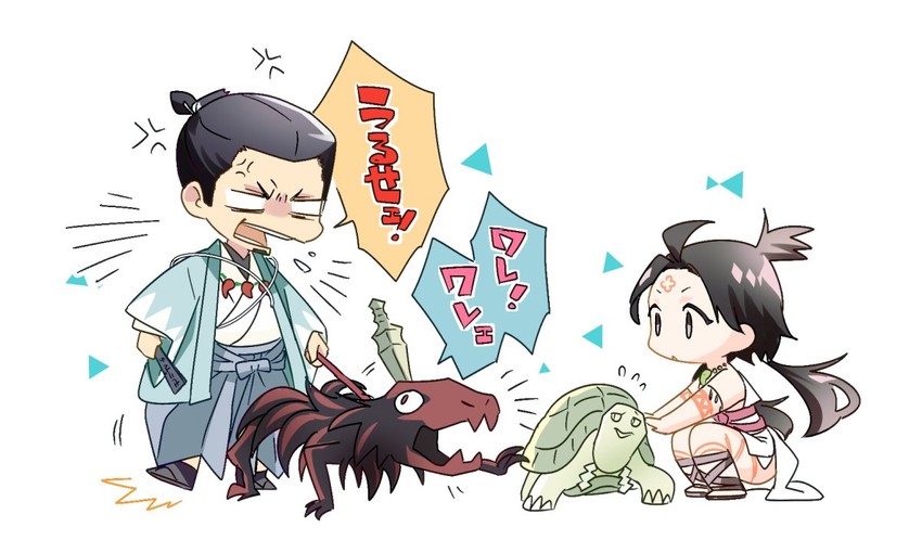 himiko and serizawa kamo (fate and 1 more) drawn by hinoya