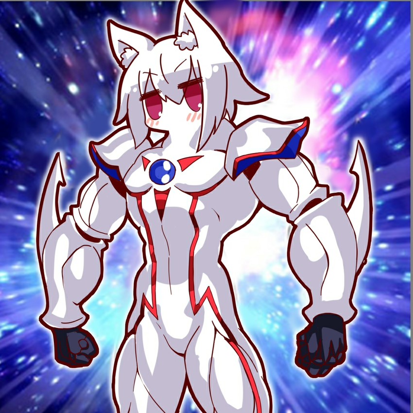 kemomimi-chan and elemental hero neos (original and 1 more) drawn by rtsj
