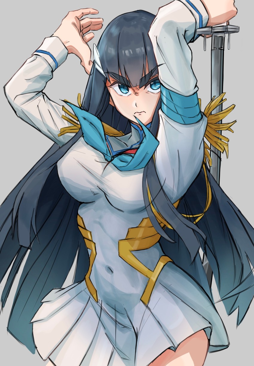 kiryuuin satsuki and junketsu (kill la kill) drawn by naka1379