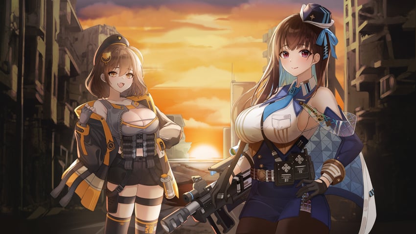anis and marian (goddess of victory: nikke) drawn by lebring