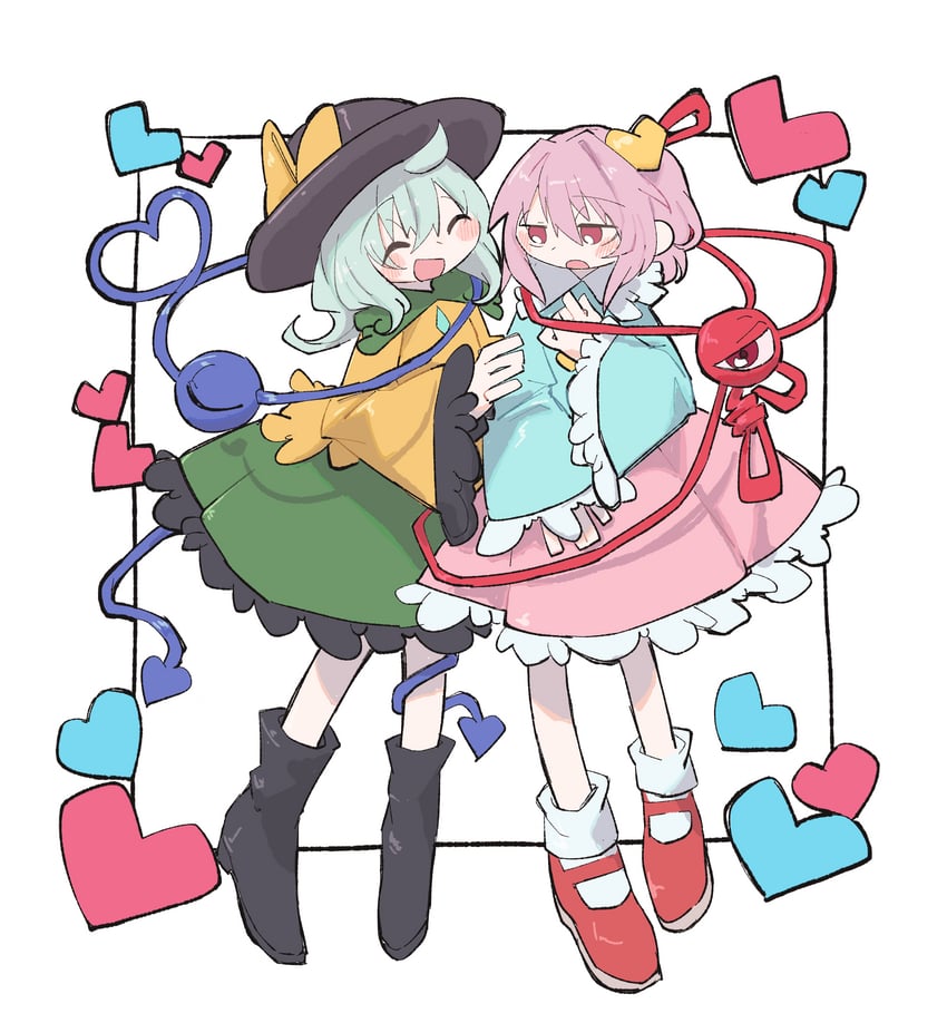 komeiji koishi and komeiji satori (touhou) drawn by osakanadream