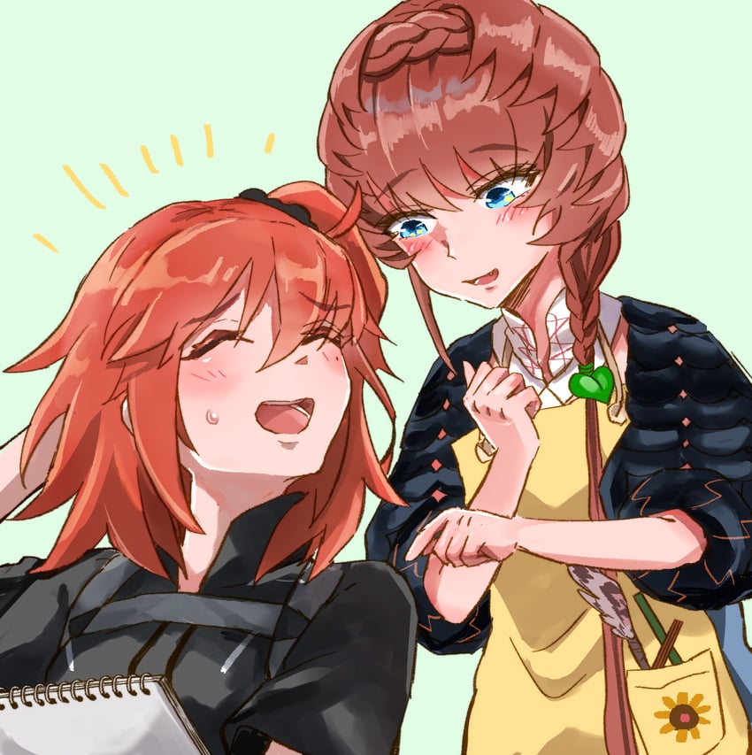 fujimaru ritsuka and van gogh (fate and 1 more) drawn by shimogamo_(shimomo_12)