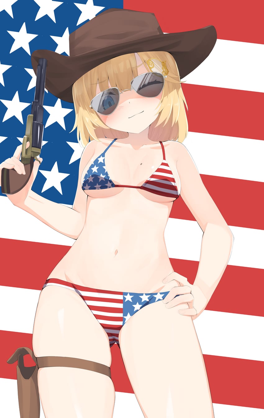 watson amelia (hololive and 1 more) drawn by recklessdraw