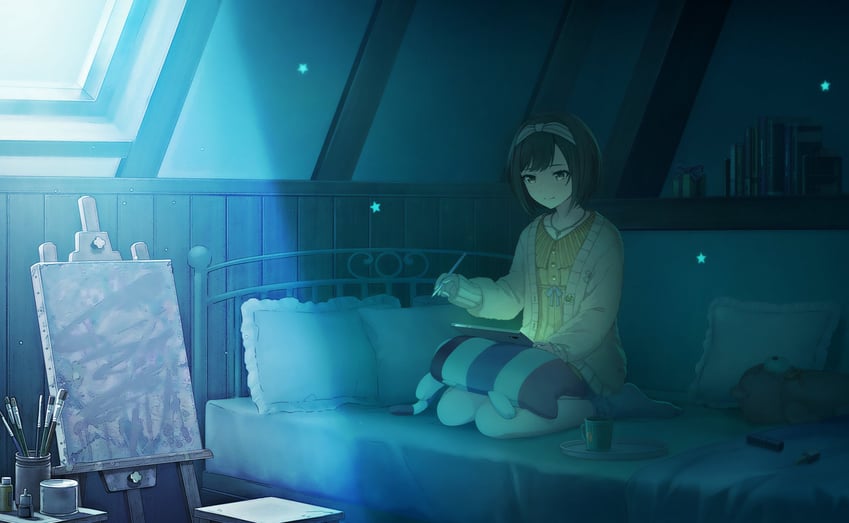 shinonome ena (project sekai) drawn by colorful_palette
