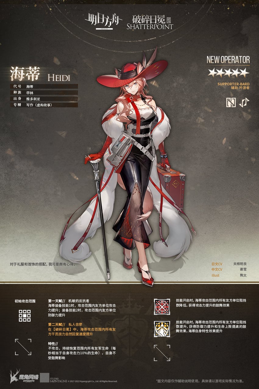 heidi (arknights) drawn by kumatangent