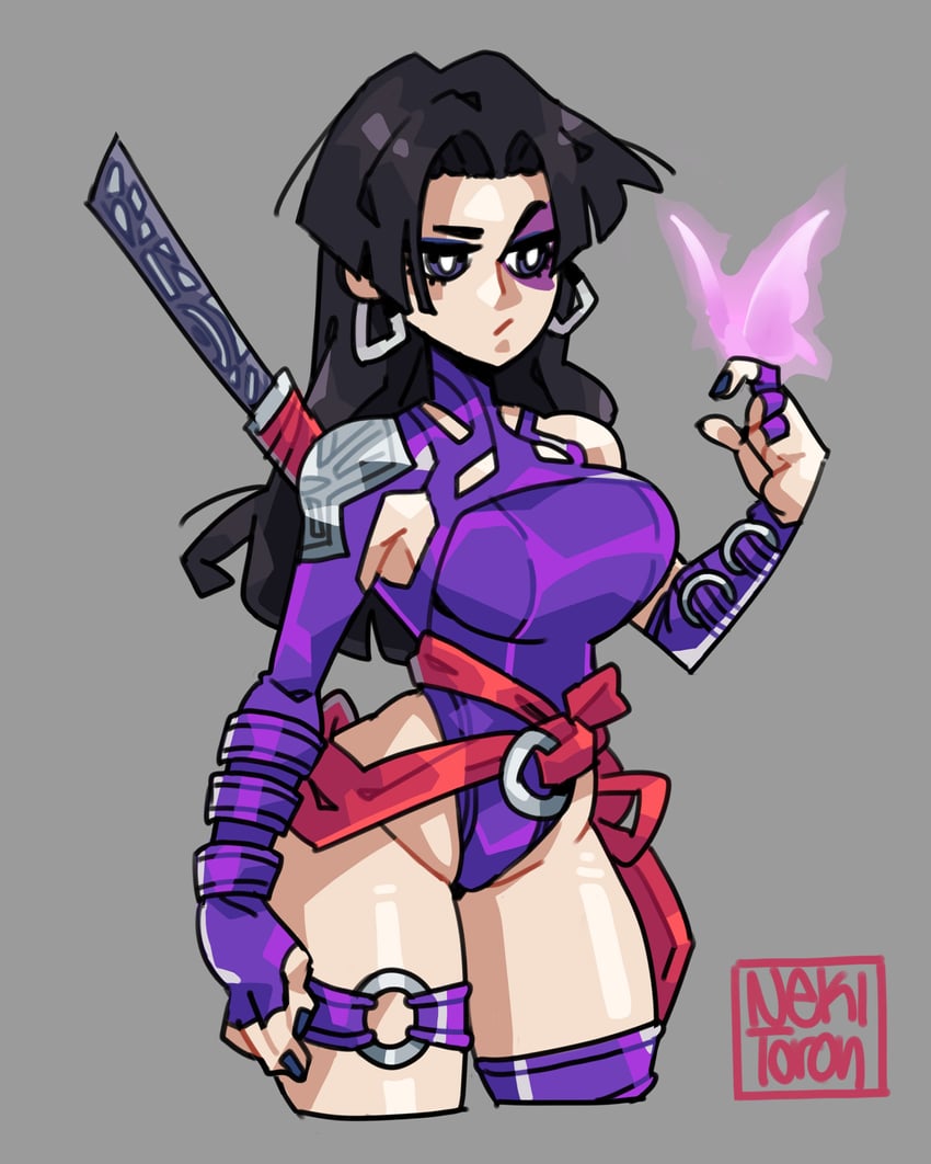 psylocke (marvel and 2 more) drawn by nekitoron