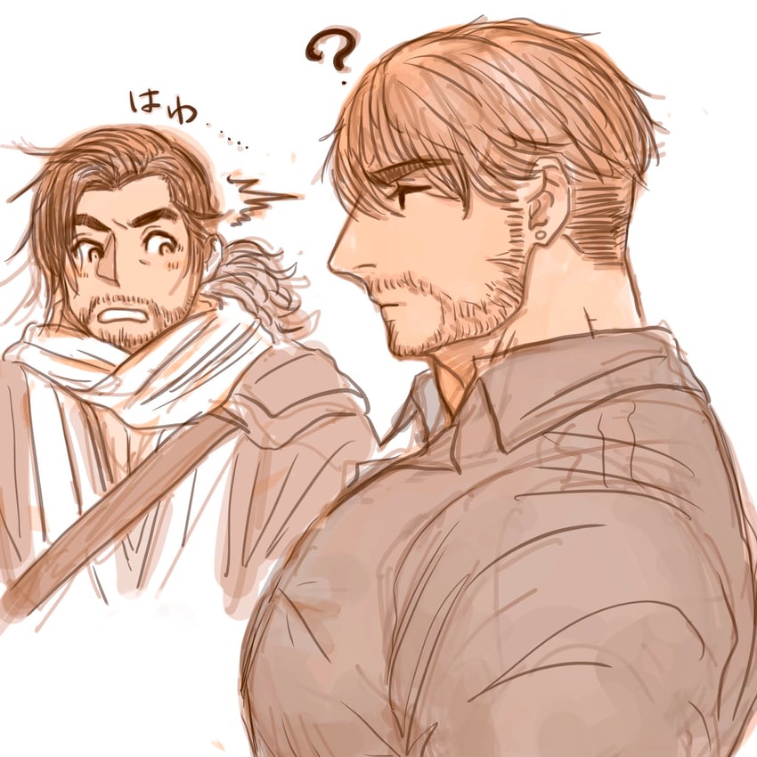 sakamoto ryouma and oc (original and 1 more) drawn by 392mondo