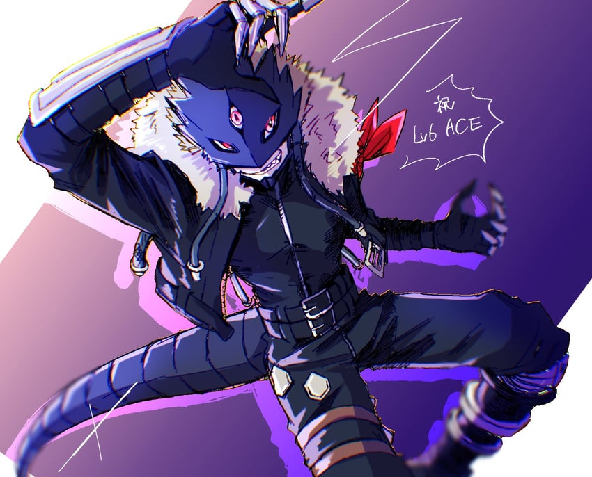 beelzebumon (digimon and 1 more) drawn by megane_mochi