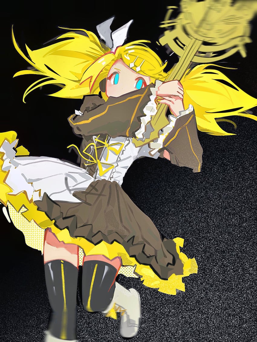 kagamine rin (vocaloid and 1 more) drawn by saka_(sakadesu0612)