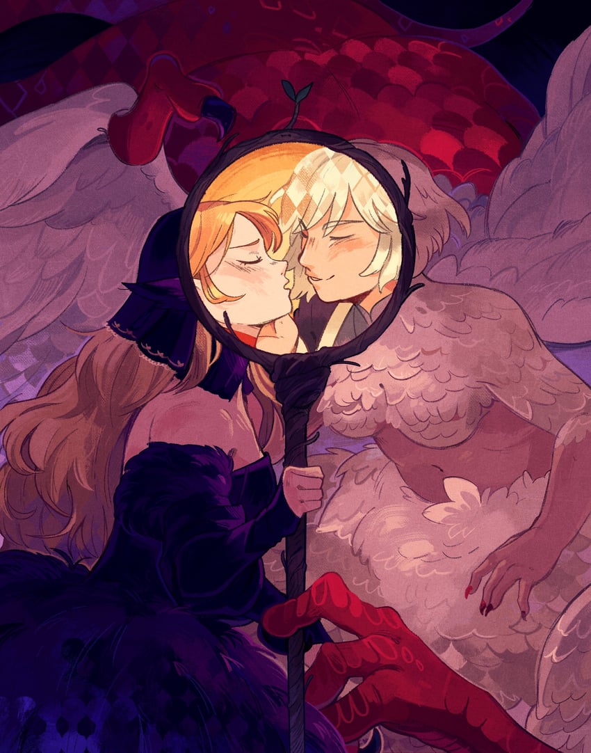 marcille donato and falin touden (dungeon meshi) drawn by orphetoon