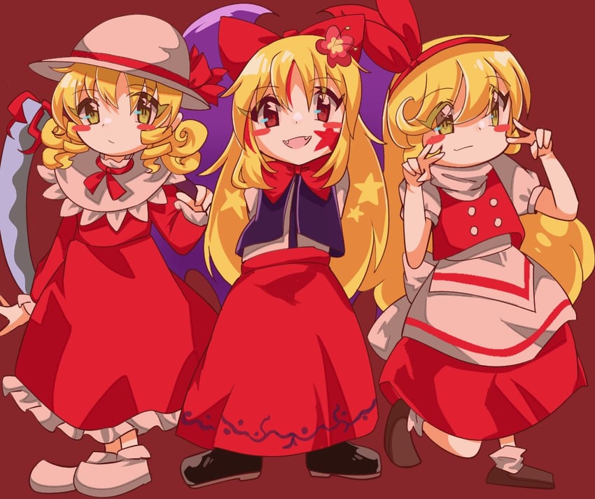 elly, ellen, and elis (touhou) drawn by s_sya_rin