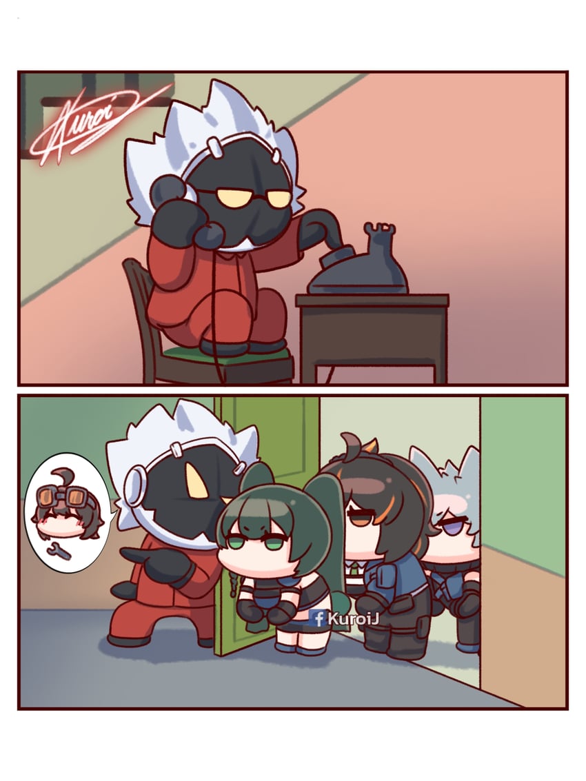 zhu yuan, qingyi, grace howard, seth lowell, and billy kid (zenless zone zero and 1 more) drawn by kuroij