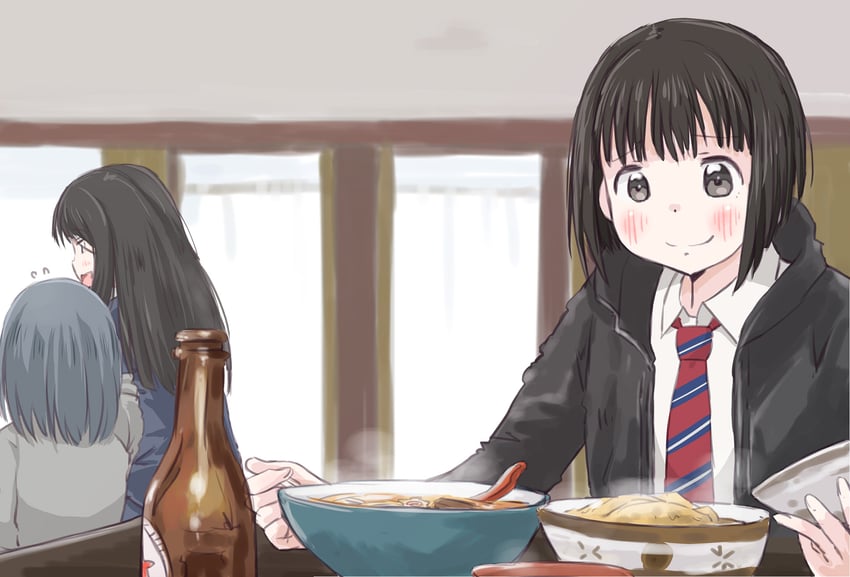 koguma, reiko, and eniwa shii (super cub) drawn by maruyo