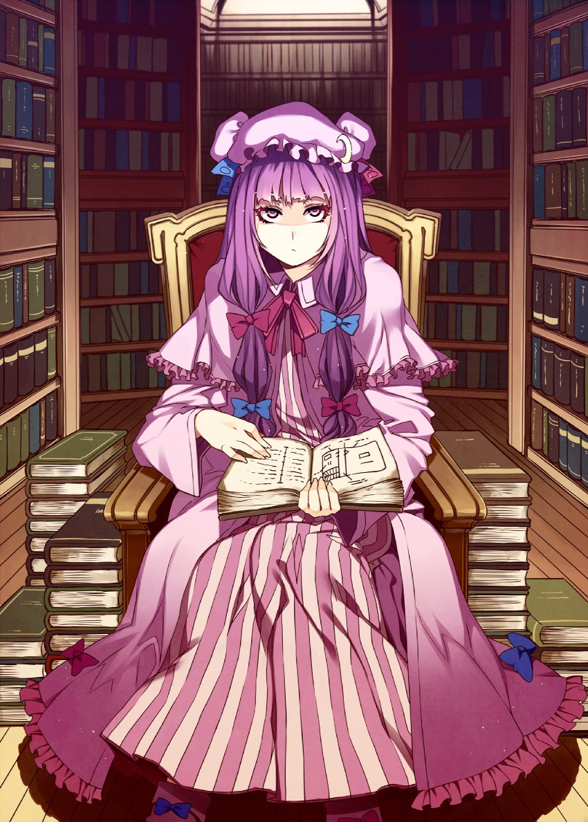 patchouli knowledge (touhou) drawn by mizuryu_kei