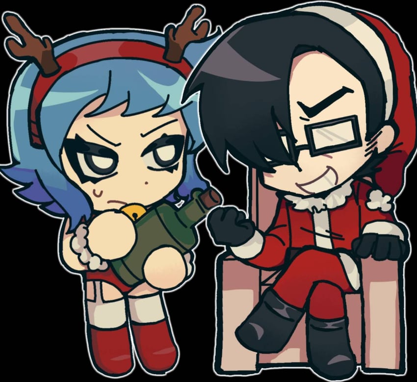 ramona flowers and gideon graves (scott pilgrim and 1 more) drawn by chaoyang89670