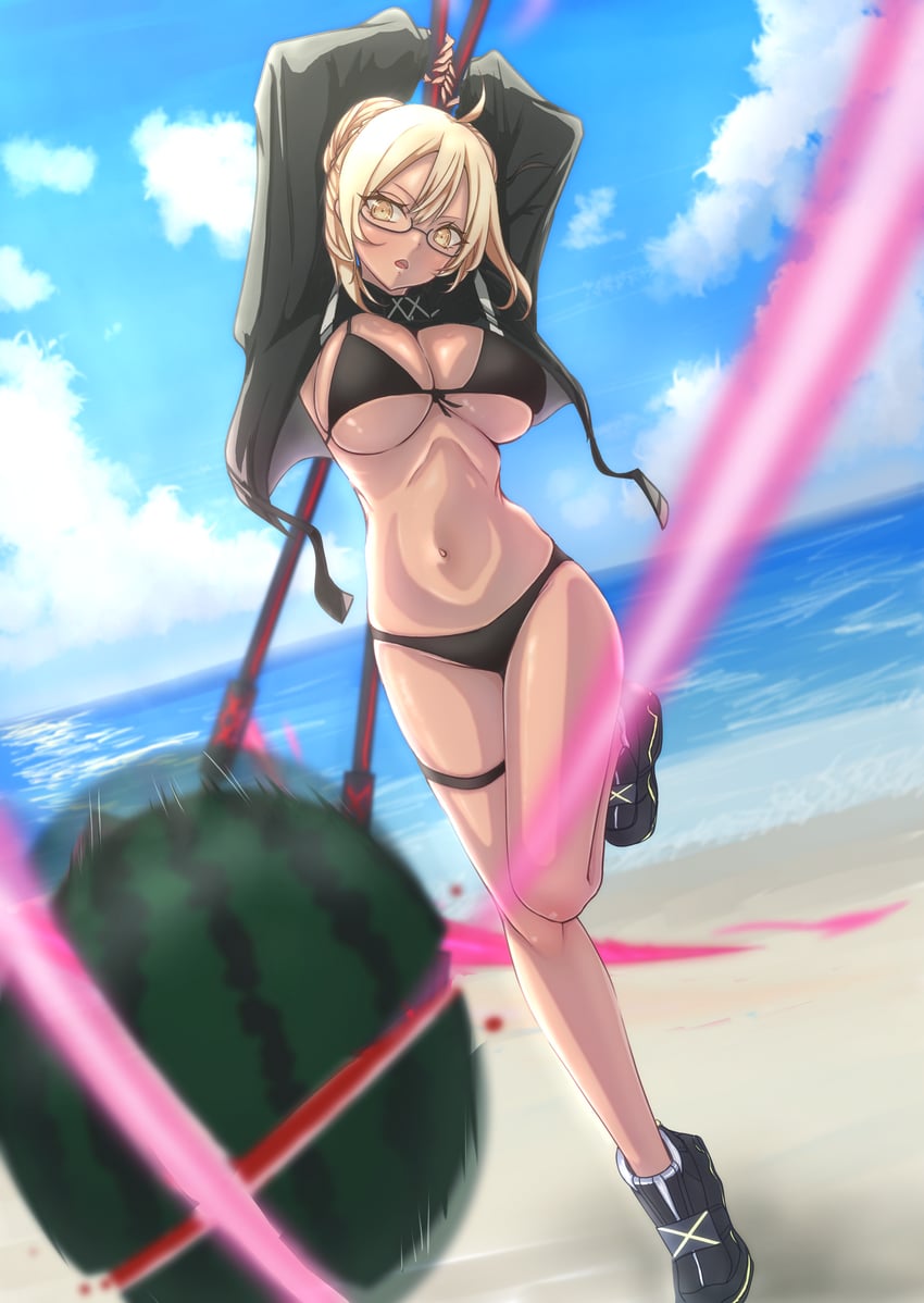 artoria pendragon and mysterious heroine xx alter (fate and 1 more) drawn by cotatubo