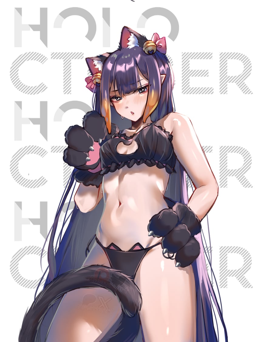 ninomae ina'nis (hololive and 1 more) drawn by amattoart