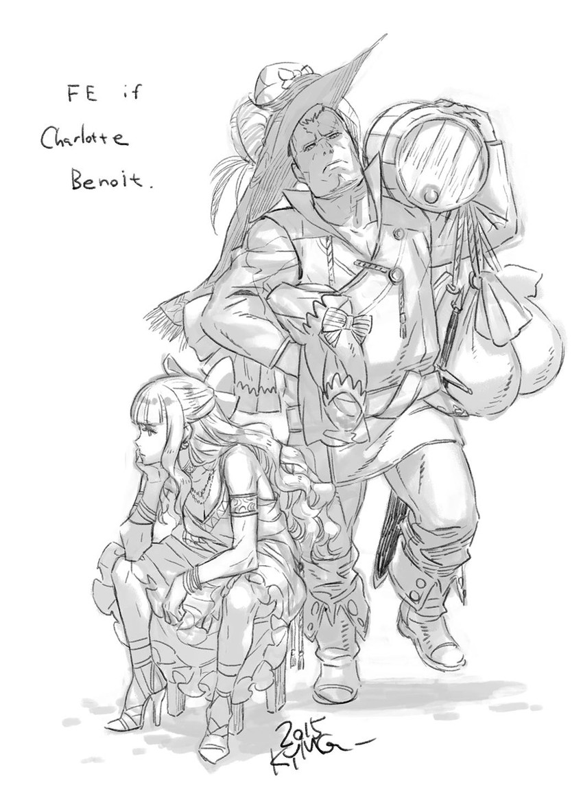 charlotte and benny (fire emblem and 1 more) drawn by kozaki_yuusuke
