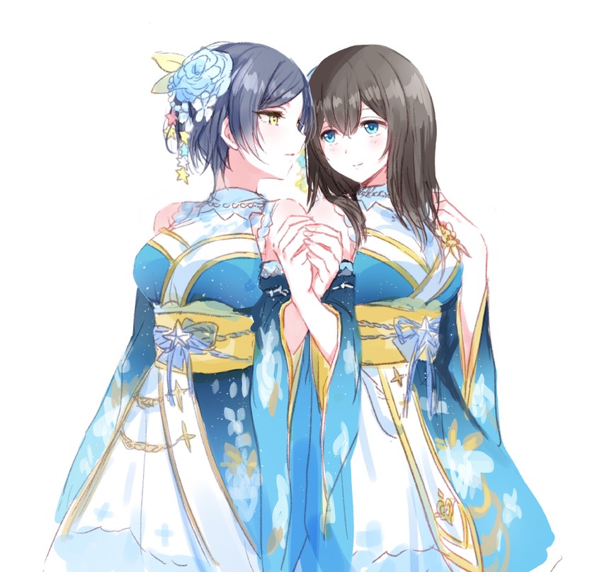 sagisawa fumika and hayami kanade (idolmaster and 1 more) drawn by romi_(346_ura)