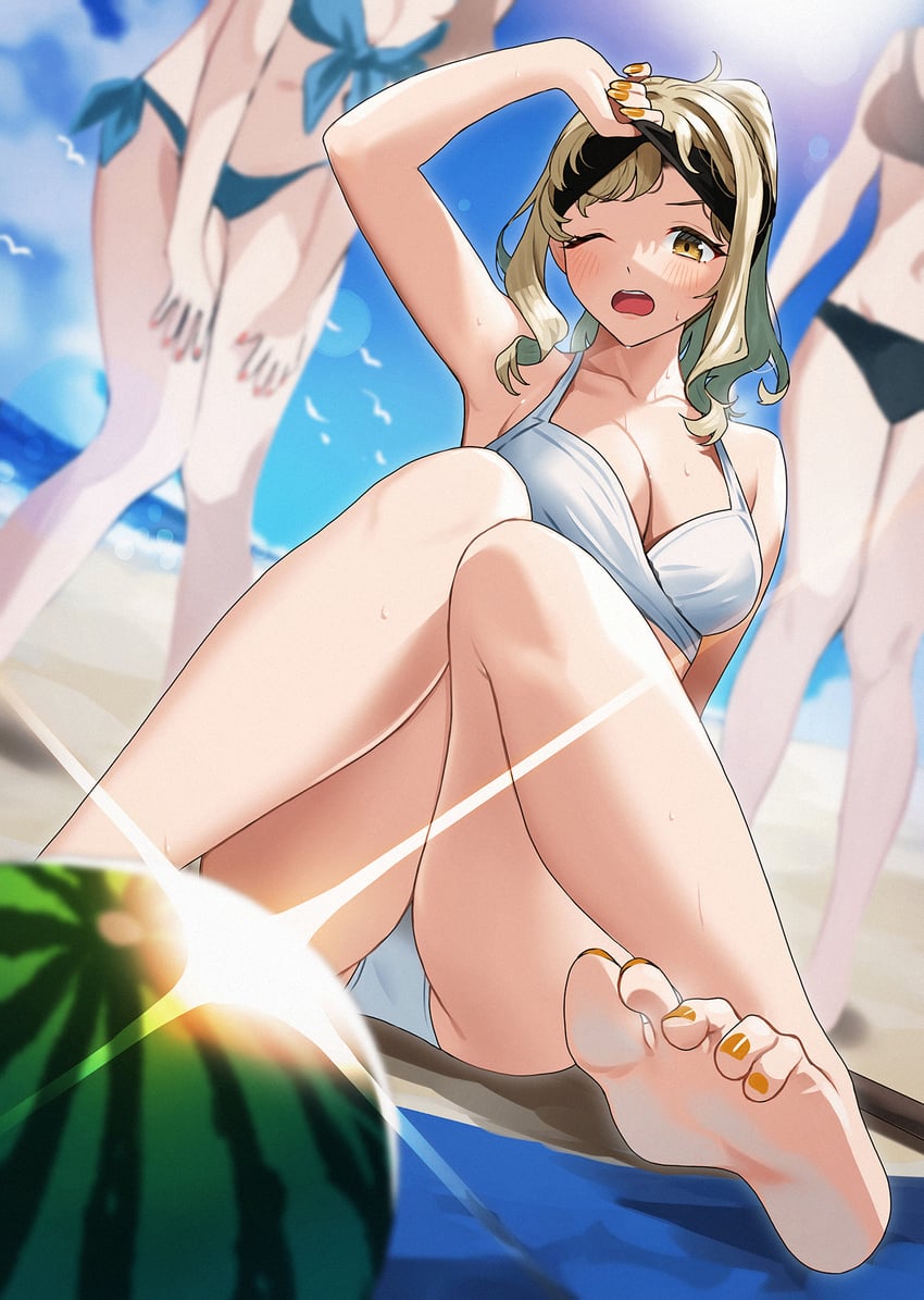 sawamoto mikan (kaisha no senpai akaori-san) drawn by doushimasho
