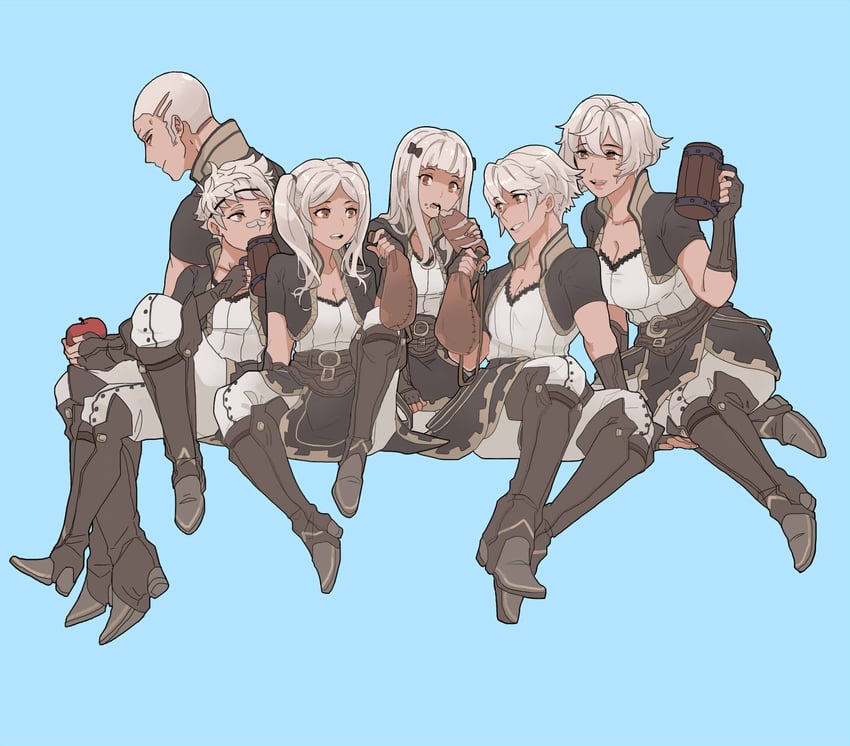 female robin and male robin (fire emblem and 1 more) drawn by shy_(ribboneels)