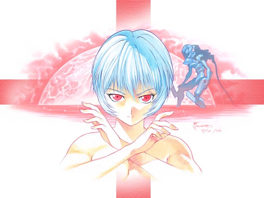 ayanami rei (neon genesis evangelion) drawn by dominic_ian_cabatit
