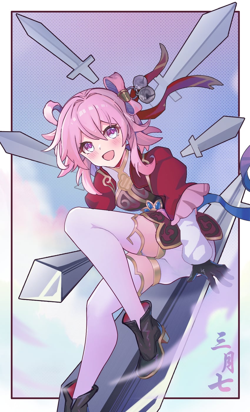 march 7th (honkai and 1 more) drawn by kong_zhi_xian_yu