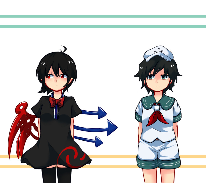 houjuu nue and murasa minamitsu (touhou) drawn by shikushiku_(amamori_weekly)